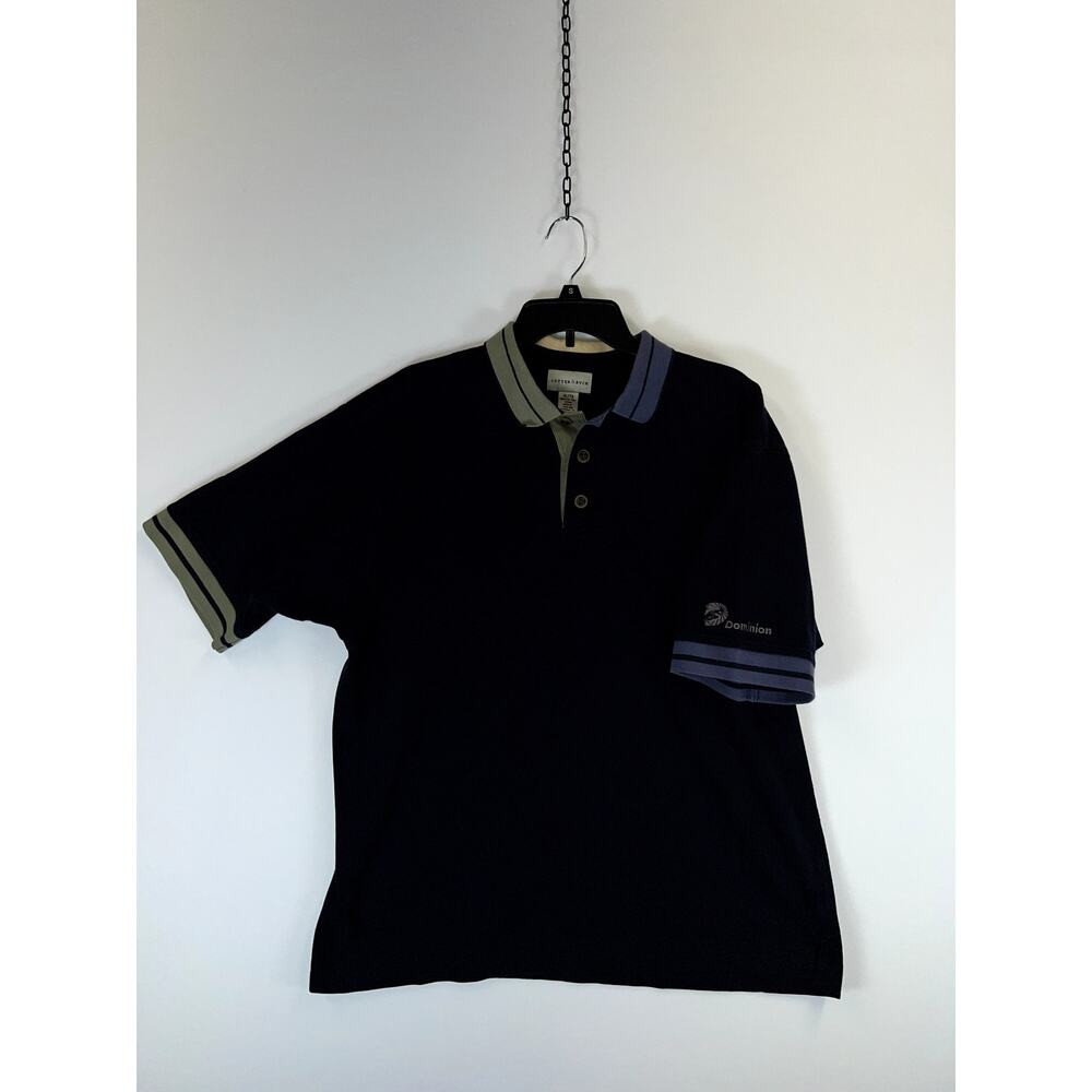 Cutter & Buck Men's Polo Extra Large Black Accented Collar 100% Cotton